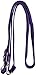 Equitem Pony Size Nylon Headstall and Breast Collar Set with Flower Tape Accent (Purple)