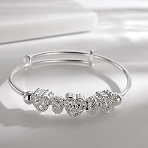 Bracelets de lady QYYZTHX avec motifs coeur, le cadeau idéal pour femme