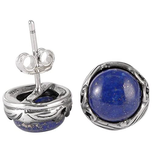 Boucles d'oreilles Lapis Lazuli pour femmes avec puces d'oreilles mini et simples