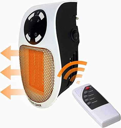 Mini radiateur électrique à montage mural, 500 W, 220 V, contrôle automatique de la température, pour chambre, salle de bain, salon Cover
