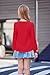 Arshiner Casual Red Shirts for Girls Lantern Sleeve Soft Round Neck Long Sleeve Tops for Girls Blouses Kids Fall Soft Tee 10-11 Years