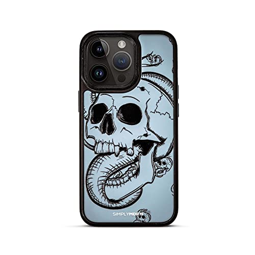 Coque iPhone 12 Pro Max antichoc SIMPLYMDRN Fractal noire protection 6,3"