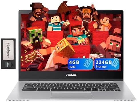ASUS Chromebook CX1 14" FHD Anti-Glare Laptop, Intel Celeron N450...