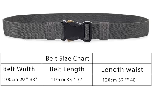 Tactical Belt Men Gun-Belt - Military Hiking Rigger Web Work Belt3