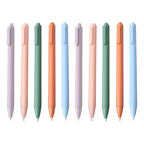Zkydhbd 10 bolígrafos de tinta de gel neutros de 0,5 mm de secado rápido, punta fina, adecuados para escribir, diario, oficina, hogar y escuela, bolígrafo de gel de prensa