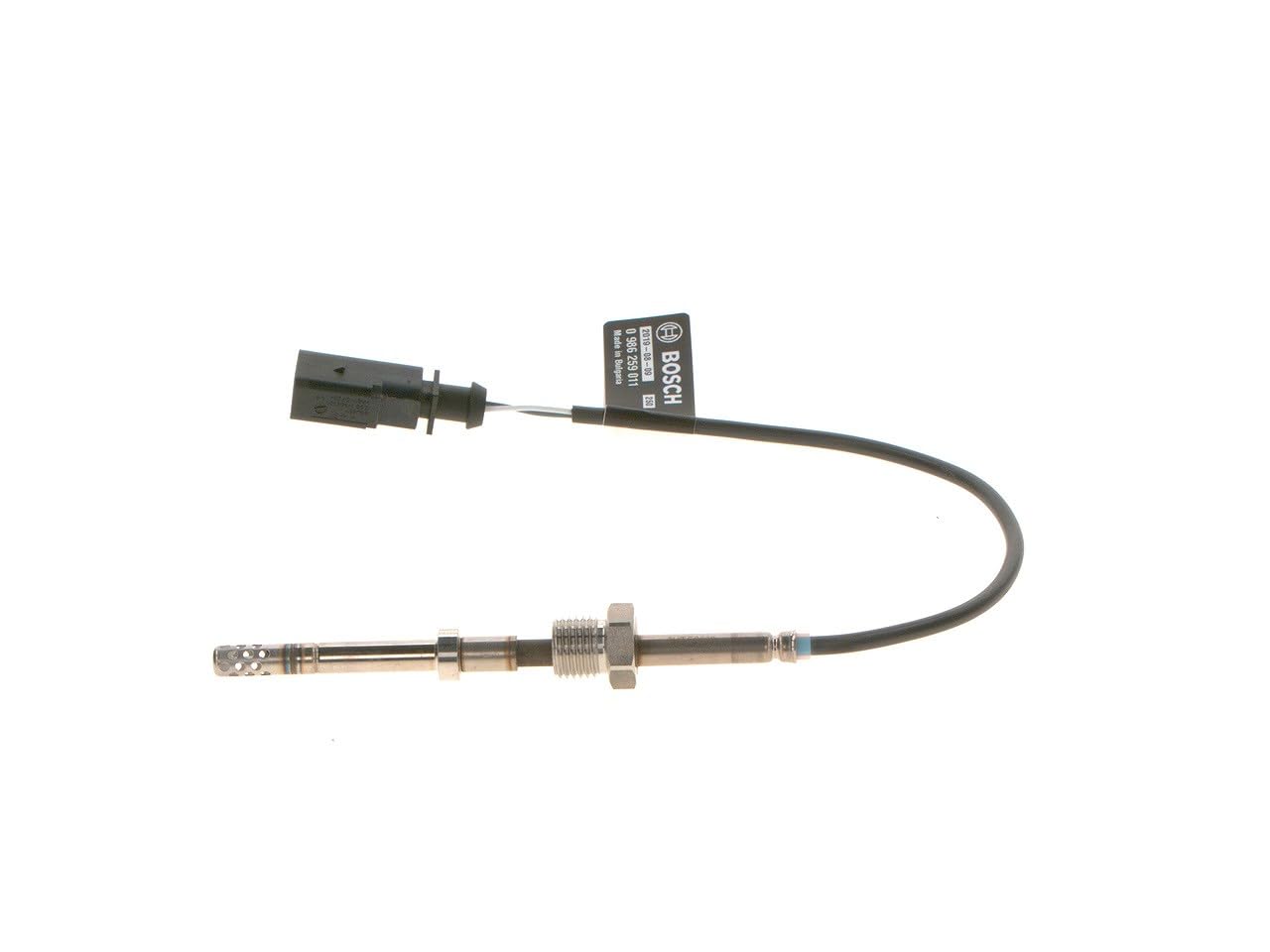 BOSCH Sensore, Temperatura gas scarico 0986259011 | Compatibile con: AUDI A4 Allroad B8, A4 B8, A4 B8 Avant, A5 Cabriolet, Q5, Q5 Van, SEAT EXEO, EXEO ST