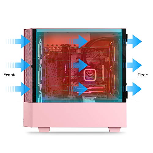 darkFlash V22 Pink ATX Micro ATX Mini ITX M-ATX Computer Case