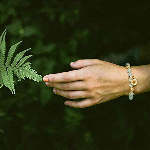 Image of ZenBless Fengshui Porsperity Jade Bracelet Lucky Charm Feng Shui Black Obsidian Wealth Bracelet Gift for Men Women with Gold Plated Pi Xiu Pi Yao Attract Wealth Good Luck(Green)