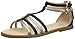 Geox J Karly Girl, Sandali alla Schiava, Oro (Black/Platinum C0531), 31 EU