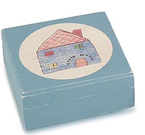 Tree By Kerri Lee Wooden Tooth Box, Blue