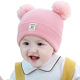 Sombrero de Bebé Niña Lindo Oso Oreja Recién Beanie Gorro de Punto Cálido Guante Guantes Suaves para Recién Nacidos Bebé Niña Niños Gorro de Punto para Niños Pequeños