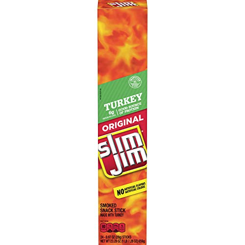 Slim Jim Turkey, Original, 24 Count per pack, 23.28 Oz