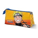 Forro interior Naruto Best-Estuche Portatodo Triple, Naranja