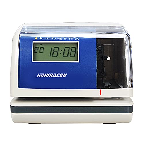 JMIUHACOU 880 Digital Time Clock and Document Stamp, Wall or Desk Mount