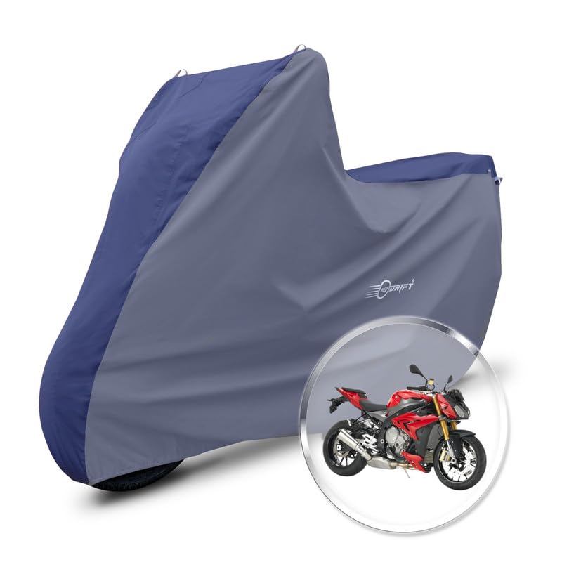 Image of Neodrift 'SuperMax' Bike Cover Suitable for BMW 1000r (All-Weather Motorcycle Protection, Water & UV Resistant, Dustproof, Windproof) (Colour: Blue - L.Gray)