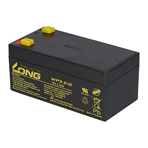 Batterie au plomb Batterie Kung long wp3.3–12 12 V 3,3 Ah AGM plomb Accu sans entretien