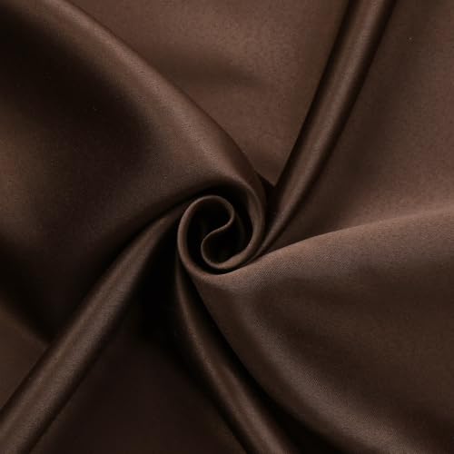 Image of KALIYO Brown Blackout Pinch Pleat Curtains for Living Room & Bedroom | Room Darkening Curtains | Pinch Pleat Header| Noise Reducing | 8 Ft | Pack of 1