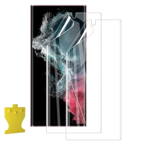 WFTE Screen Protector for Samsung Galaxy S22 Ultra 5G, 2-Pack, TPU Film