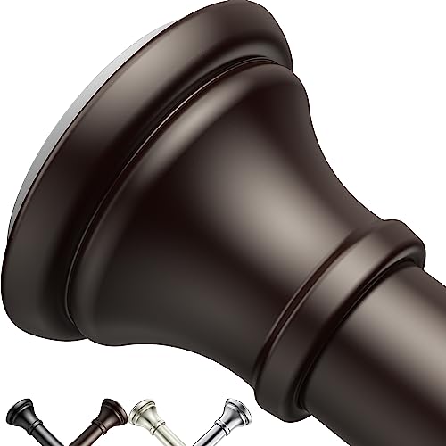 Oil Rubbed Bronze Tension Shower Curtain Rod Adjustable 18-79 Inches Fits 20-78 Inch Spaces (Ideal for 72 Wide Bathrooms) Rust Resistance Adjustable Durable Spring No Drilling