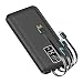Power Bank Portable Charger 26800mAh External Battery Pack Fast Recharge Dual USB Output 2 Input Ports with LCD Digital Display and Flashlight Backup Battery Compatible with Phones, Tablets and More