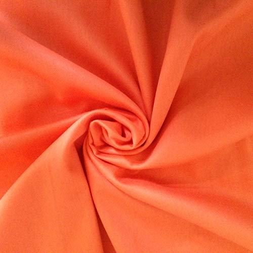 Image of M Fabrics Cotton Fabric Lining Cloth Material (Pure Cotton Unstitched Fabric, Women's Textiles Lining Material) - (40 Inches Width) (Color May Vary) Pack of (5 Meters, Orange), Solid