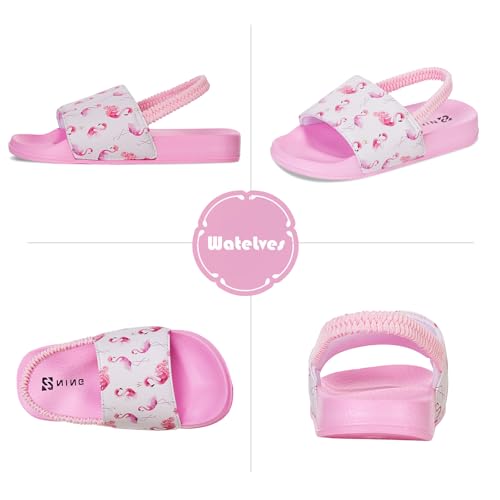 Image of WateLves Toddler Boys Girls Slides Sandals for Swim Beach Kids Water Shoes Casual Summer Slippers