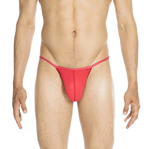 HOM Temptation Plumes G-String, Tanga de hilo para Hombre, Rojo (Red), Large