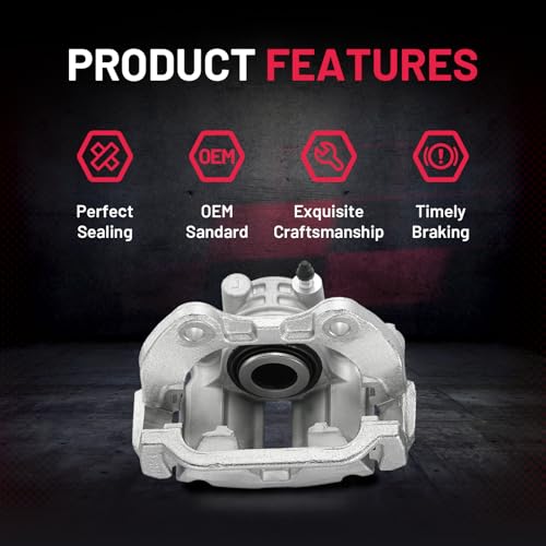 Image of BDFHYK 18-B4726 18-B4727 Rear Disc Brake Caliper Assembly Compatible with Chevrolet Astro /Silverado 1500 /Suburban 1500 /Tahoe, for GMC Safari /Sierra 1500 /Yukon XL 1500, for Cadillac Escalade 2pcs