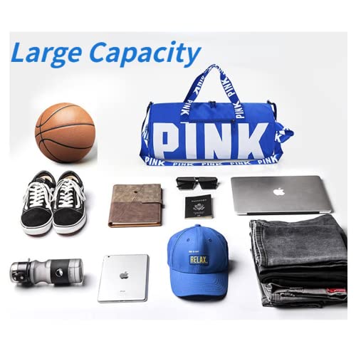 Cute Pink Printing Gym Bag for Women Sports Tote Travel Bags Carry On for Weekender Travel Tennis Baseball Yoga School2