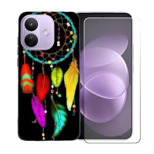 CongJiaLingXi�P�[�X�K�p�� Redmi Note 17 Pro + �������ꂽ�K���X�X�N���[���v���e�N�^�[,BST2 | �_��Ȓ����^�V���J�Q��TPU�h�U�ی�g�уP�[�X�t���L�V�u���o���p�[�P�[�X, 6.83 �C���`