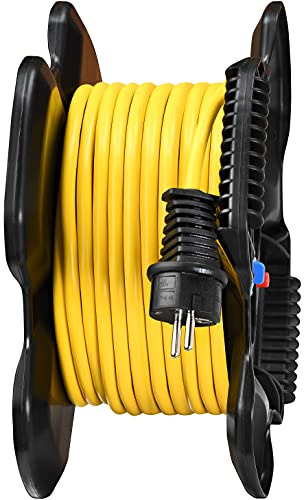 Carrete de cable contra enredos Brennenstuhl X-GUM de 3 enchufes 4