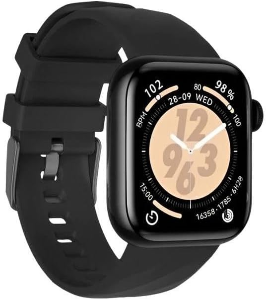 G-TiDE Smartwatch Elegance S6 PRO in black, showing the watch face with time and health metrics.