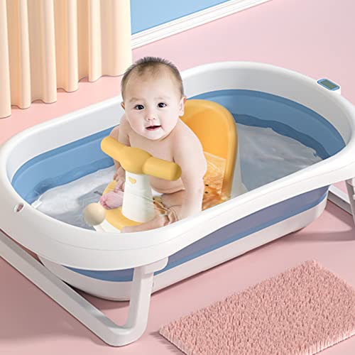 Baoblaze Cartoon Baby Bathtub Seat, with Suction Cups Detachable Handle Anti Slip for Baby 6-18 Months Bathtub Support Toys Infant Bathtub Seat - Image 6