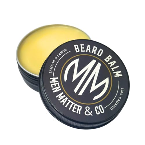 Men Matter & Co Beard Balm for Men – Beard Conditioner & Softener with Lemongrass & Bamboo – Beard Butter & Wax for Beard Care – Nourishing Beard Cream for a Healthy, Manageable Barba