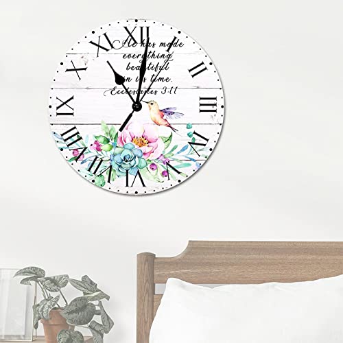 Horloge murale citation He Has Made Everything Beautiful pour la maison