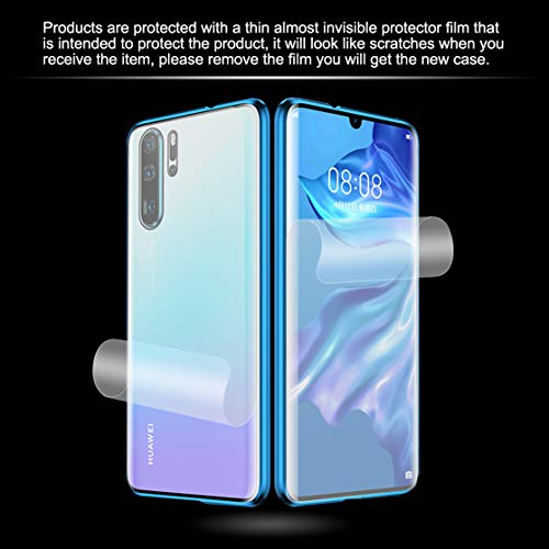 Luvi EC2059-P30P-3 Fusicase For Huawei P30 Pro Magnetic Adsorption Case Metal Bumper Frame Clear Tempered Glass Full Body Hard Back Cover thumb #1