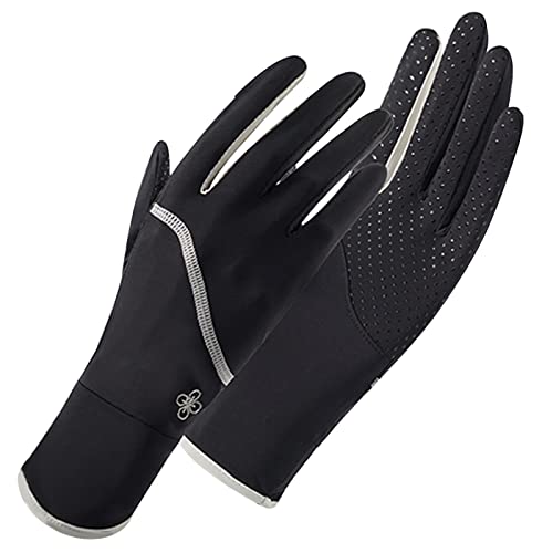 PENO Guantes de Protección Guantes Conducir Coche Guantes Ciclismo Hombre Verano Guantes De Protección UV,UV de Seda de Hielo Guantes de Ciclismo de Verano Protector Solar Transpirable Antideslizante