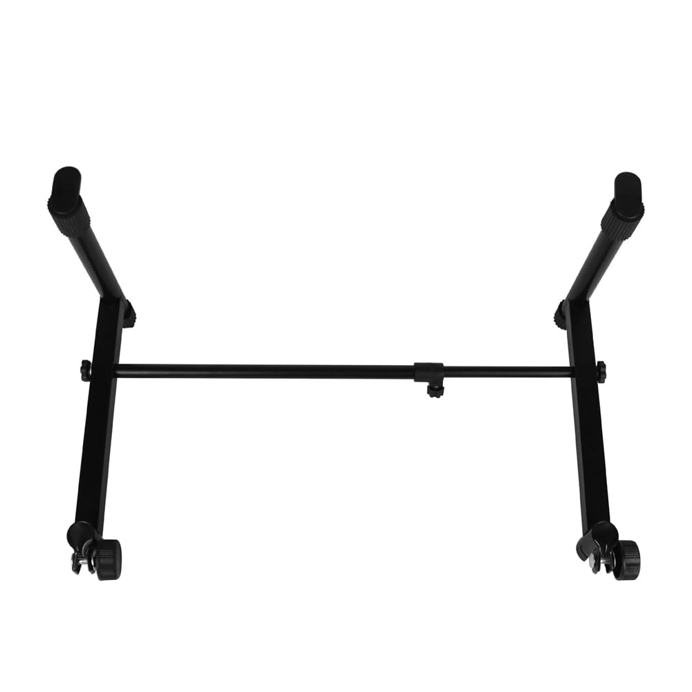 Haopeuk Adjusted Electronic Piano Second Tiers Stand Piano Keyboard Stand Electric Piano Holder Adjustable Stable Keyboard Rack