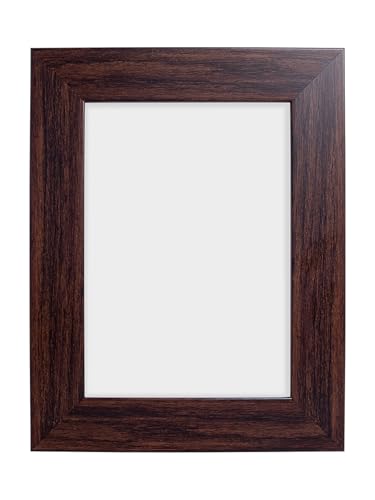 Image of GOLDEN PEACOCK Photo Frame PVC Body with MDF Back | Wall Hanging & Desk Display | Picture Frame for Gifts and Home Decor (Chocolate Brown, Set Of 1)