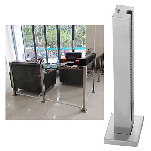 Poteau d'angle avec collier de serrage pour balustrade intérieure