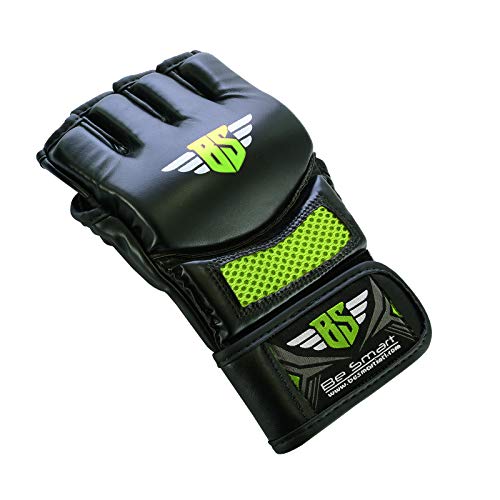 Mma Gloves, Ufc Kickboxing Gloves, Mma Sparring Gloves, Mma Training Equipment, Fighting Gloves For Mixed Martial-Arts, Mma Training Gloves Adults Men & Women By Besmart (Green Mesh, Medium) #TOP6