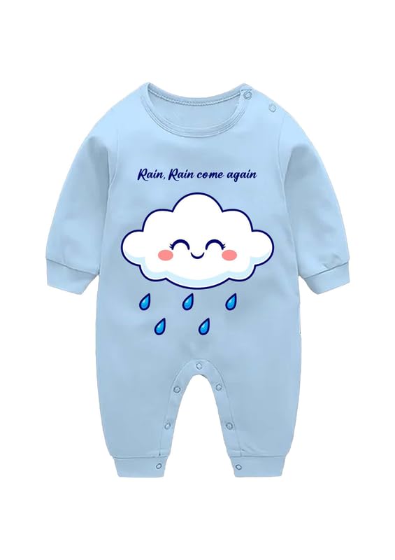 Koverify Rain Rain Go Way Print Cotton Bodysuit Newborn Baby Bodysuit for baby girl & baby boy-image-28