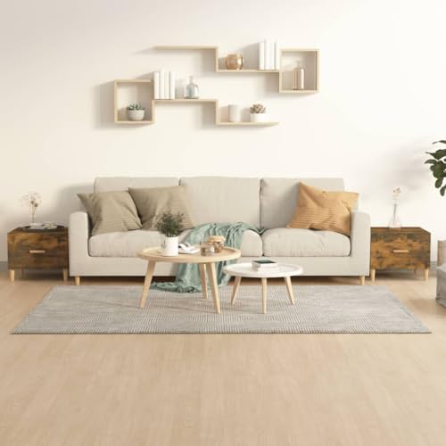 Table de salon moderne en chêne pour sublimer l'espace canapé