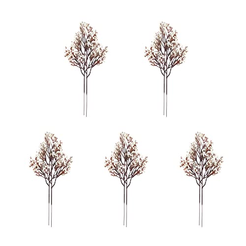 Exoment 10 Pcs Babys Breath Gypsophila Artificial Flowers Bouquet Fake Silk Flowers Real Touch Flowers For Home Wedding Centerpiece Arrangement Festival Party Decoration(White) #TOP5