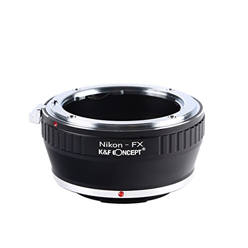 K&F CONCEPT adattatore da Compatibile con Nikon a Fuji X per obiettivo Compatibile con Nikon AI/F a Compatibile con Fujifilm serie X mirrorless FX, per Fuji XT2 XT20 XE3 XT1 X-T2