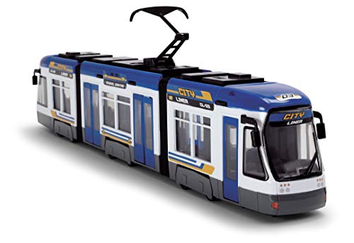 Dickie Toys - City Liner, Tram, 2 verschillende uitvoeringen, rood of blauw, willekeurige keuze, 46 cm, meerkleurig - Image 5