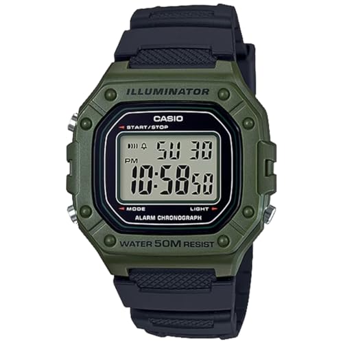 Image of CASIO Standard Digital Watch W-218H-3AV with Casio Box Men's Cheap Casio Chipkashi Olive Green [Parallel Import], green (olive green)