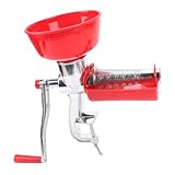 VELATEMOR Molino de Alimentos de Colador de Tomate Manual para Hacer, Enlatado, Prensa de Tomate No Eléctrica con 3 Cuchillas, para el Exprimidor de Ketchup de Comida Casera de Cocina