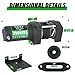 TYT 3500 lb ATV Winch, 12V DC Electric Winch with Wireless Remote and Wired Switch, 7/32