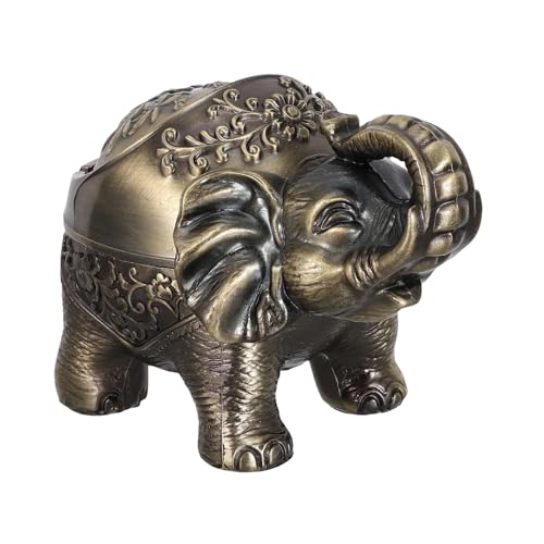 Cendrier avec couvercle éléphant contre les odeurs de tabac et cendres volatiles - 2